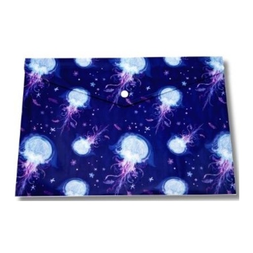 Kenzel Button Envelope A4 (jellyfish)