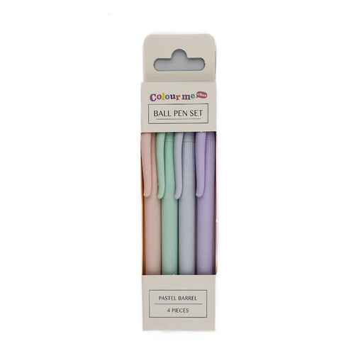 Colour Me Vibes Novelty Ball Pen Pastel Set (4) (8315)