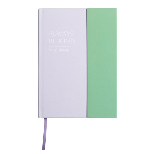 Colour Me Vibes Hard Cover Ruled Notebook Always Be Kind A5 (64 sheets) (7936)