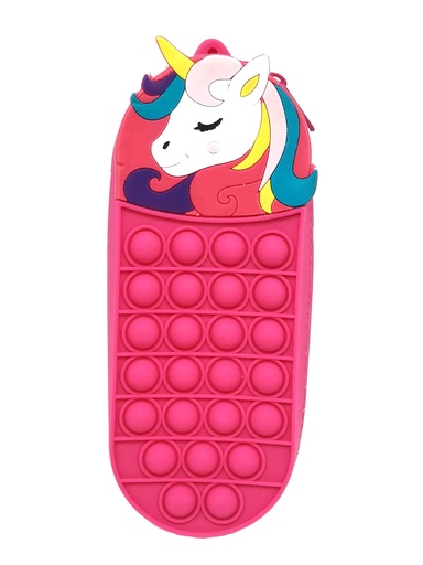 Colour Me Vibes Silicone Pop-it Unicorn Pencil Bag 20cm (7646)