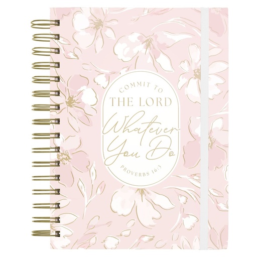 Commit to the Lord Whatever You Do Chunky Wirebound Journal (XJLE058)