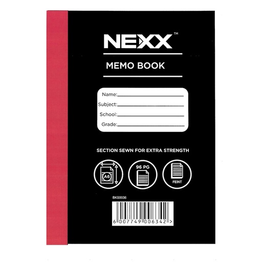 Nexx Hardcover Memo Book FM A6 (96 pages)