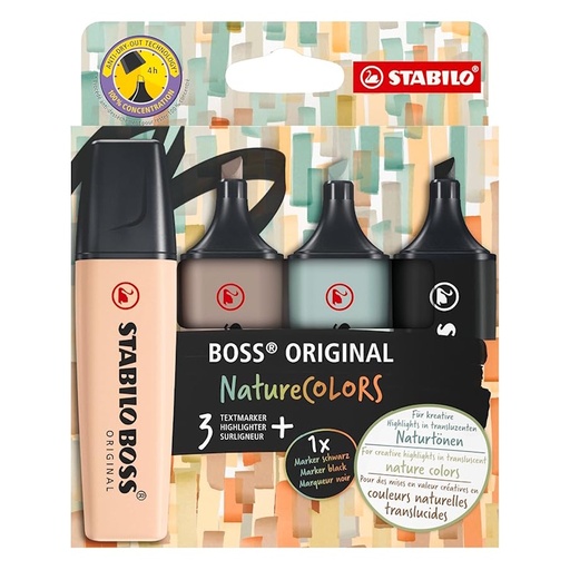 Stabilo Boss Original Highlighters Nature Colours (4)