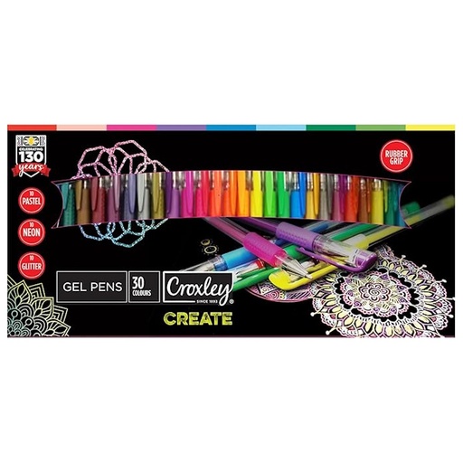 Croxley Create Gel Pens (box of 30)