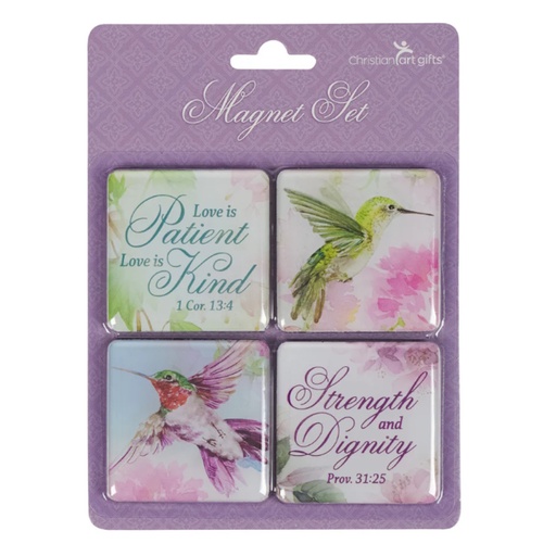 Hummingbird Strength & Dignity Magnet Set (4) (MGS079)