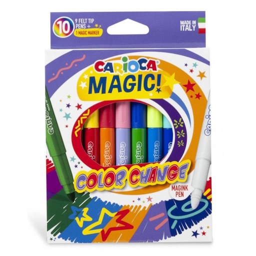 Carioca Magic Markers Fibre Pens (10)