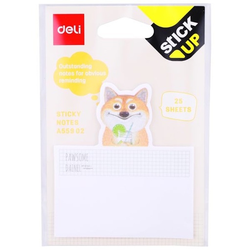 Deli Stick Up Sticky Notes 76 x 76mm (30) (A559a)