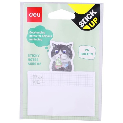 Deli Stick Up Sticky Notes 76 x 76mm (30) (A559c)