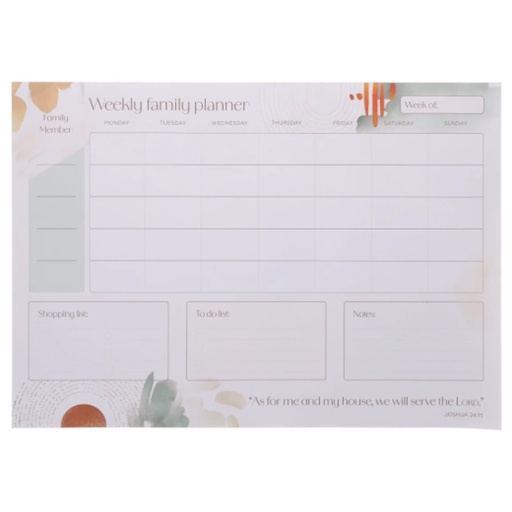 Me and My House Weekly Desk Planner A3 (DKP020)