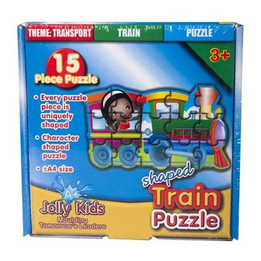 Jolly Kids Shaped Cardboard Puzzle Train (15 piece)