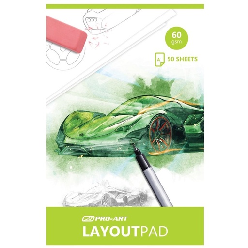 Pro-Art Layout Pad A4 60gsm (50 sheets)