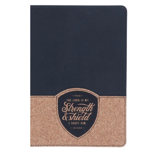 The Lord is My Strength and Shield Faux Leather Journal (JL937)