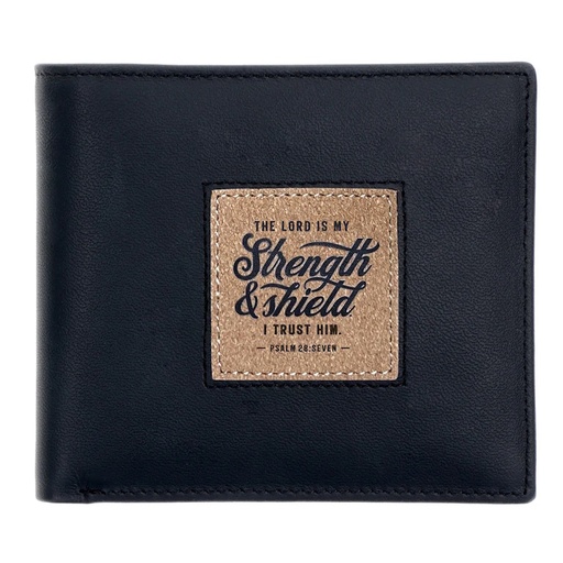 The Lord is My Strength and Shield Genuine Leather Wallet (WT231)
