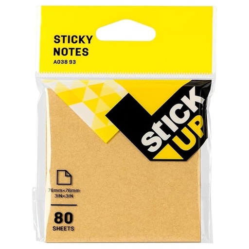 Deli Monochromatic Colour Sticky Note 76 x 76mm (80)