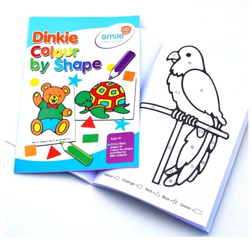 Idem Smile Dinkie Colour by Shapes Stitched Book A5