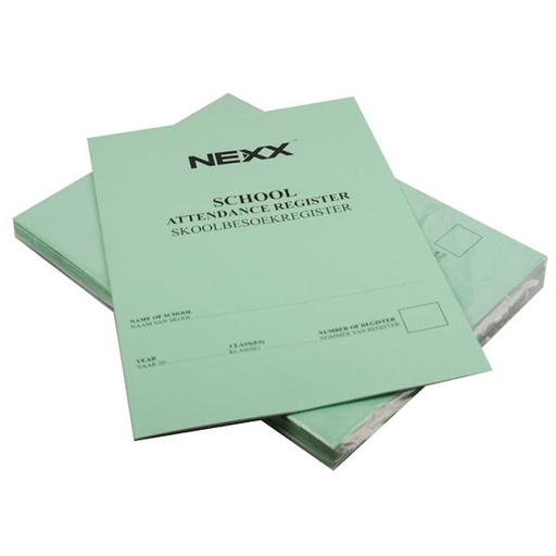 Nexx School Attendance Register A4 (12 pages)