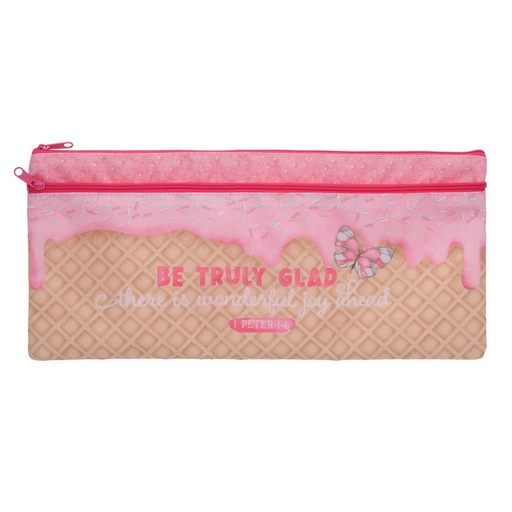 Be Truly Double Zip Pencil Bag (PCC014)