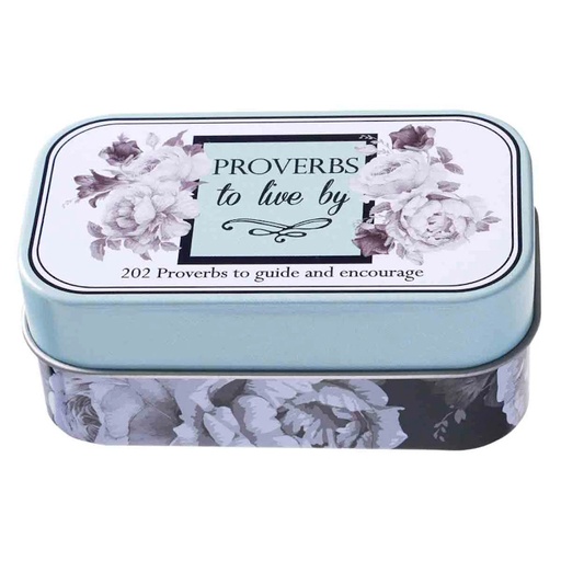 Proverbs To Live By Scripture Cards in a Tin (TIN005)