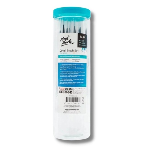 Mont Marte Detail Brush Set (11 piece)