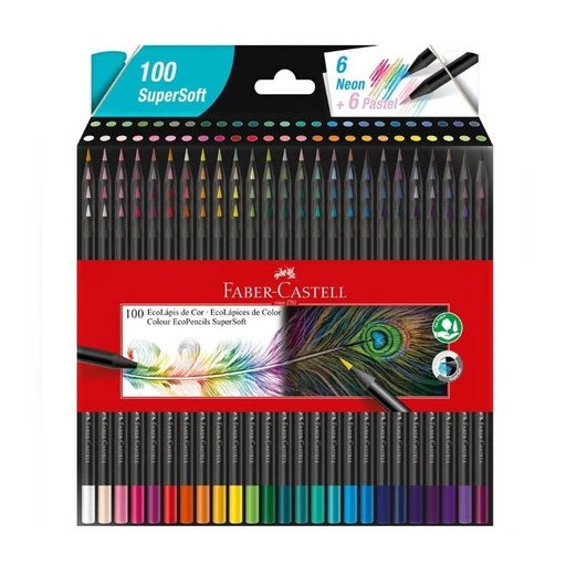 Faber-Castell Black Edition Colour Pencils (wallet of 100)