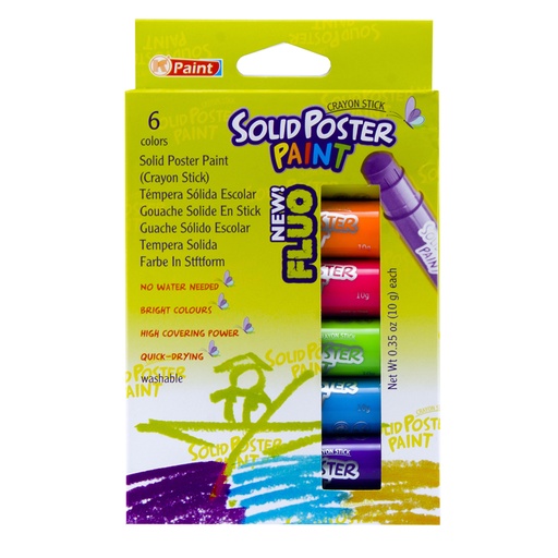Crayon Stick Solid Poster Paint Neon (6)