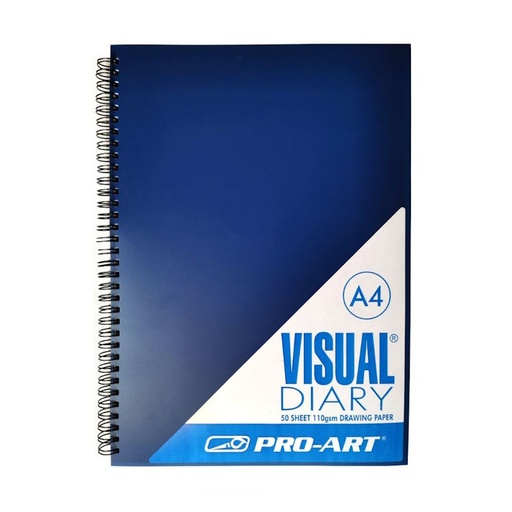Pro-Art Visual Diary with White Paper A4 110gsm (50 sheets)