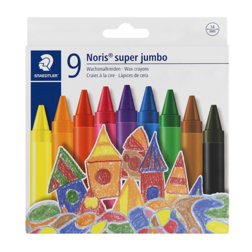Staedtler Noris Club Super Jumbo Wax Crayons (9)