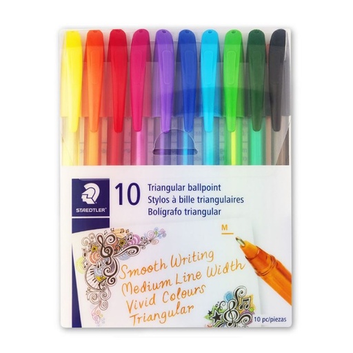 Staedtler 432 Ball Pen (10 colours)