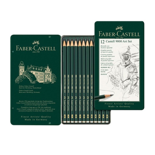 Faber-Castell 9000 Drawing Art Set (12)