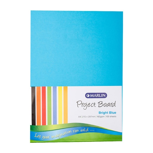Marlin Project Board A4 160g (bright blue) (100 sheets)