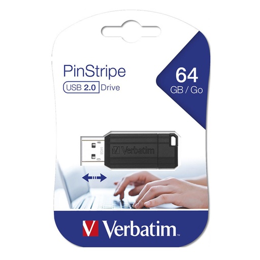 Verbatim PinStripe USB Flash Drive 64Gb